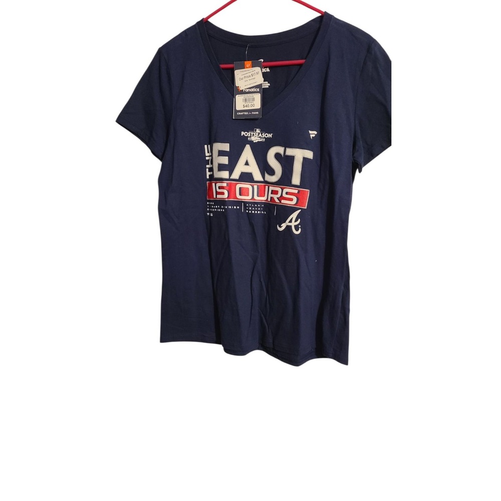 Fanatics Post season East Atlanta Braves T-Shirt Size Medium